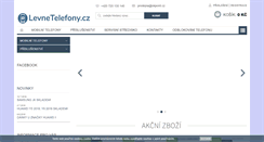Desktop Screenshot of levnetelefony.cz
